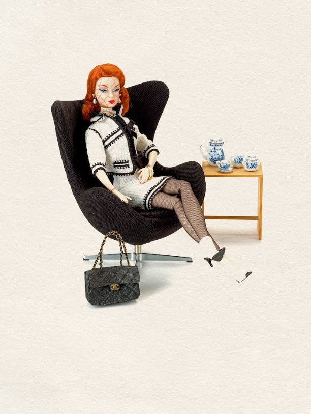 BARBIE - Tea time with egg chair