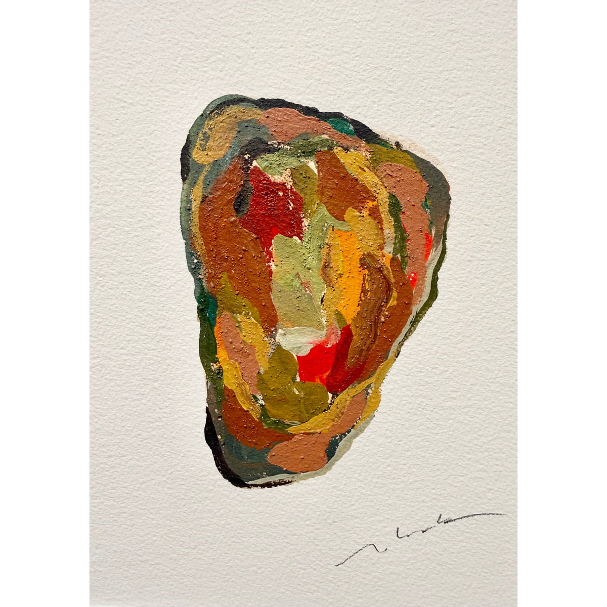 Earth NO.4_ Painting & Stone