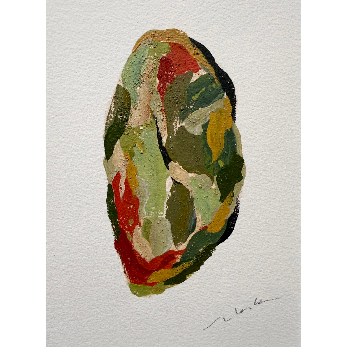 Earth NO.5_ Painting & Stone