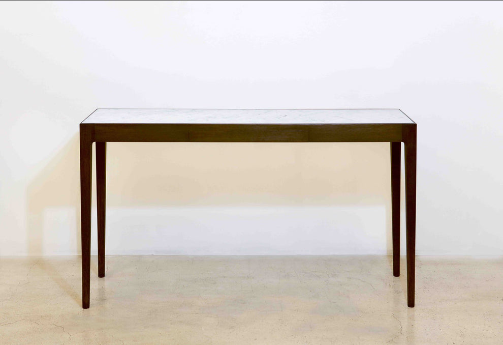 Console Table / Gate_Marble & Oak Wood_01 – SMP Gallery