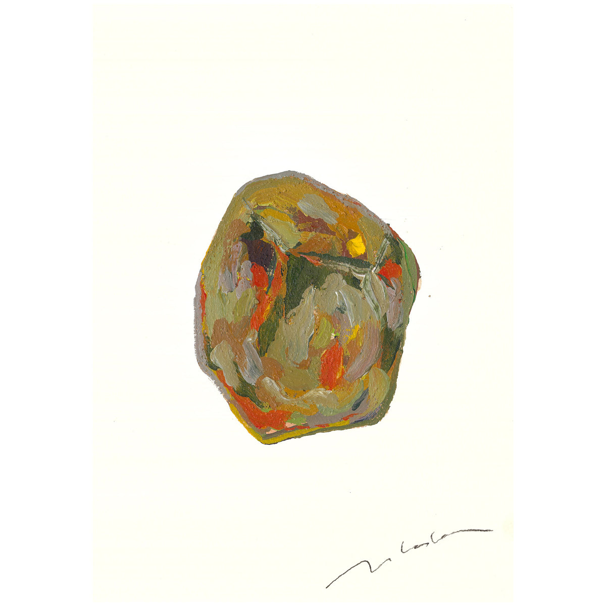 Earth NO.3_ Painting & Stone