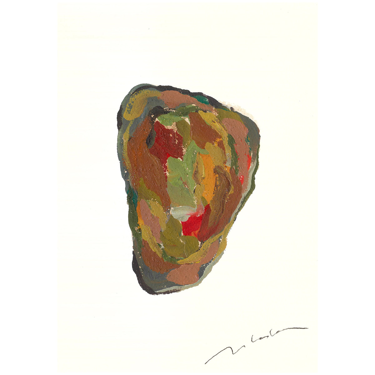 Earth NO.4_ Painting & Stone