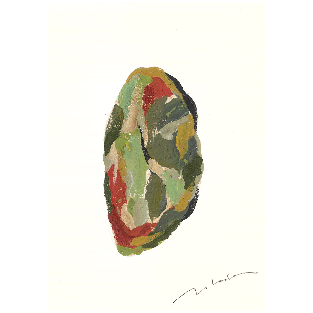 Earth NO.5_ Painting & Stone