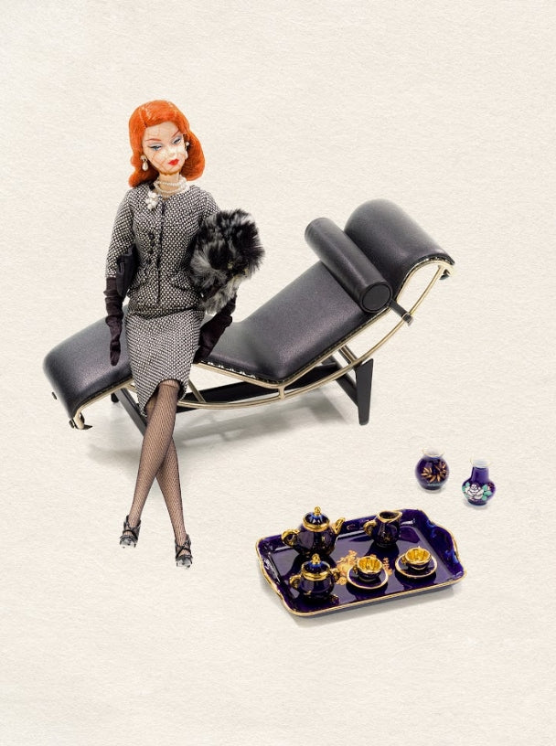 BARBIE - Tea time with chaise lounge chair